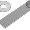 Cablu bandă 1mm litat neecranat PVC gri 100FT