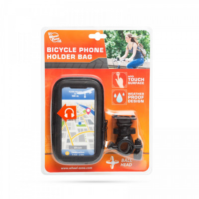 Wheel Zone - Husă telefon pentru biciclete - cu suprafaţă tactilă - max. 5,5&amp;rdquo; foto