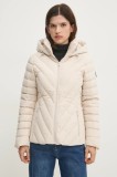 Abercrombie &amp; Fitch geacă femei, culoarea bej, de iarnă, KI144-4182