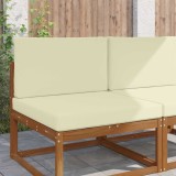 vidaXL Perna pentru canapea de exterior 2 pcs Crem Poliester 900831