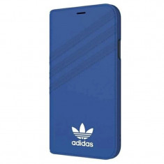 Husa Book Adidas Suede pentru iPhone X/XS Blue foto