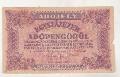 bnk bn Ungaria 100000 adopengo 1946 foto