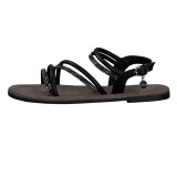 Sandale dama, din piele naturala, s.Oliver, 5-28112-42-001, negru
