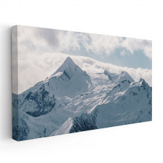 Tablou peisaj munte iarna Tablou canvas pe panza CU RAMA 40x80 cm