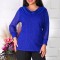 Bluza Eleganta cu Esarfa Electric - 54Marimea