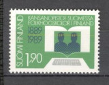 Finlanda.1989 100 ani Scoala Populara KF.179, Nestampilat
