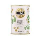 Linte Verde Bio la Conserva Biona 400g - Gata de Consum, Fara Sare