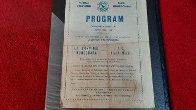 Program Corvinul Hd. - FC Baia Mare foto