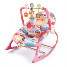 Balansoar si scaun electric 3 in 1 pentru bebelusi, VisionHub®, Multifunctional cu Cantece si vibratii linistitoare, Centura in 3 puncte si Spatar Reg