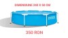 Piscina cadru metalic rotunda 240 X 50 CM, Intex