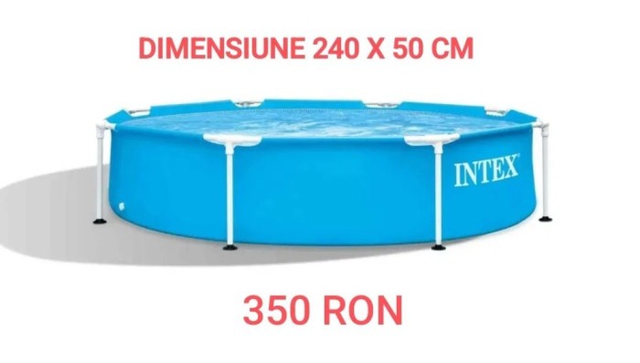 Piscina cadru metalic rotunda 240 X 50 CM