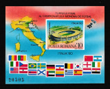 Cumpara ieftin Romania 1990 - C.M. FOTBAL ITALIA &#039; 90 - Colita nedantelata - MNH, Nestampilat