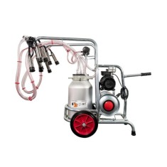 EMT. Aparat de muls vaci EMT, un bidon aluminiu 20 litri, 2 posturi EMT2+1A20