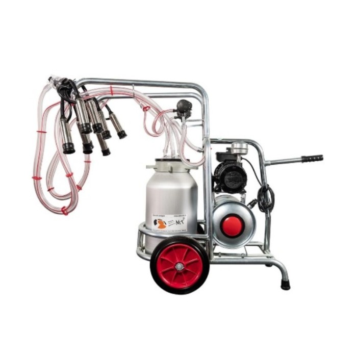 EMT. Aparat de muls vaci EMT, un bidon aluminiu 20 litri, 2 posturi EMT2+1A20