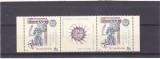 SUMMITUL NATO BUCURESTI,TRIPTIC CU VINIETA ,FOLIO ARGINT,2008, MNH ** ROMANIA., Istorie, Nestampilat