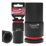 Cheie tubulara de impact in 6 puncte 3 / 4&quot;, 26 mm, Cr-Mo, Tvardy T00213-26