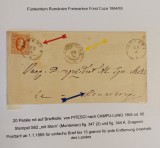 Romania 1865 - Plic circulat PITESTI - CAMPU LUNG