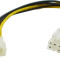 Cablu alimentare EATX12V 6 pin tata - Molex - 128202