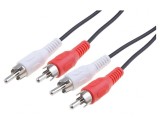 Cablu RCA Mufă x2 Nichelat 1.5m, Goobay