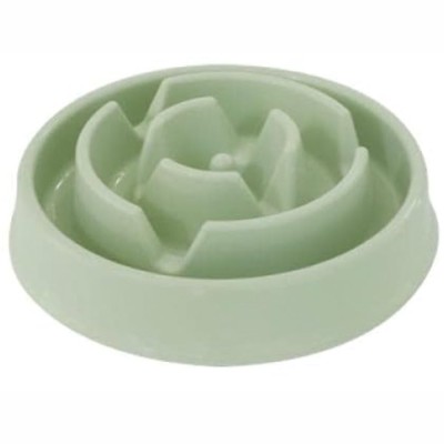 Bol pentru hranire lenta caini Pufo Slow Feeder, 20 cm, verde foto