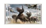 Sticker decorativ cu Dinozauri, 85 cm, 4282ST