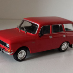 Macheta Moskvitch 2137 1976 rosu - IST/DeAgostini Masini de Legenda 1/43