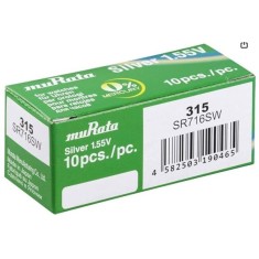 Pachet 10 baterii pentru ceas - Murata SR716SW - 315