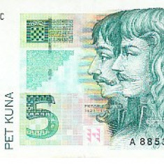 M1 - Bancnota foarte veche - Croatia - 5 kuna - 1993