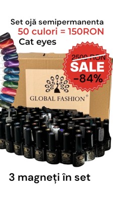 Set de ojă semipermanentă 10 ml + 3 magneți, 50 buc, lichidare de stoc foto