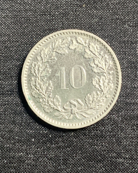 Moneda 10 rappen 1975 Elvetia