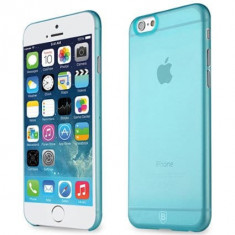 Husa Silicon Apple iPhone 6 Plus iPhone 6s Plus Ultra Thin Clear Blue