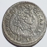 Boemiea Olomouc 1 kreuzer 1701 argint Charles lll Joseph of Lorraine