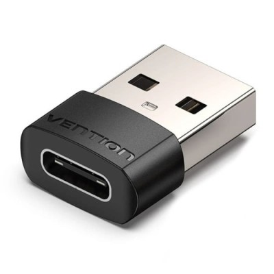 Adaptor OTG, Type-C la USB 2.0, 480Mbps, In-Game Voice Function - Vention (CDWB0) - Black foto