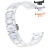 Cumpara ieftin Curea ceramica, compatibila Huawei Watch Fit 1, cu adaptor dedicat, Ceramic White