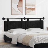 vidaXL Cap de pat suspendat Pe perete Negru 190 x 55 x 5 cm Catifea 42031723