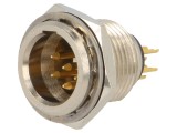 Soclu XLR mini tată 6 pini lipire