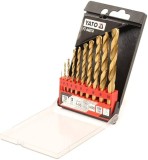 Set burghie metal HSS-Titan 1-10 mm 10 piese