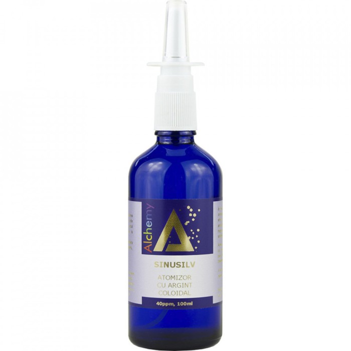 SINUSILV ATOMIZOR NAZAL CU AG COLOIDAL 40PPM &quot;ALCHEMY&quot; 100ml AGHORAS