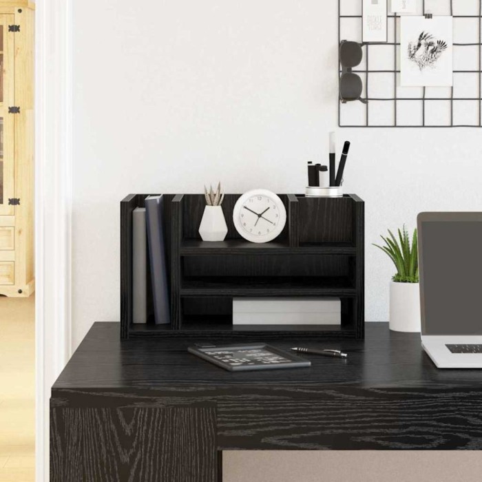 vidaXL Organizator Birou Lemn Vechi 44.5 x 24 x 25 cm Lemn compozit
