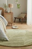 Covor Lino Leaf Verde Sage 160X160 cm, rotund, Flair Rugs