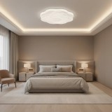Plafoniera LED Floare 32W, 35 cm, 3000K/4000K/6000K, Alb, Lumina Reglabila