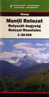 Das Retezat Gebirge Wanderkarte / Muntii Retezat harta turistica