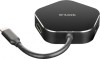 HUB extern D-LINK, porturi USB 3.0 x 2, HDMI x 1, USB Type C x 1, conectare prin USB 3.0 Type C, cablu 11.5 cm, negru, &quot;DUB-M420&quot; (timbru verde 0.8 le