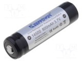 Acumul: Li-Ion 14500 3,7V 800mAh &Oslash;14x52mm