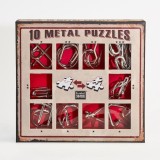 10 Metal Puzzles Set Red, LUDICUS GAMES SRL