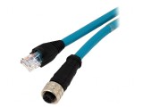 Adaptor Ethernet M12 Mamă la RJ45 IP67