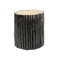 Masuta cafea lemn negru Guadalupe &Oslash; 35 cm x 40 h