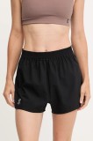 On pantaloni scurți de antrenament culoarea negru, uni, high waist, 1WF10330553