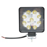 Lampa LED auto 27W, 9 LED-uri, 10-60V, spot 30&deg;, IP67, 6000K