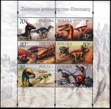 POLONIA 2000 ANIMALE PREISTORICE DINOZAURI, Nestampilat